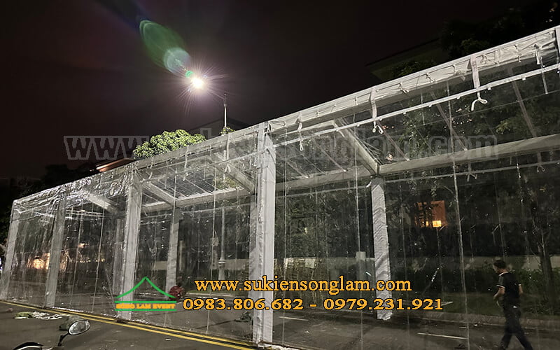 Sản xuất bán nhà bạt trong suốt