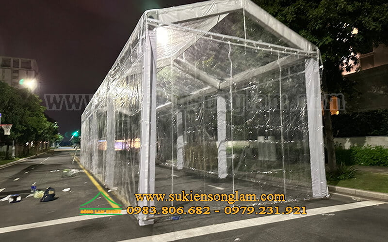 Sản xuất bán nhà bạt trong suốt