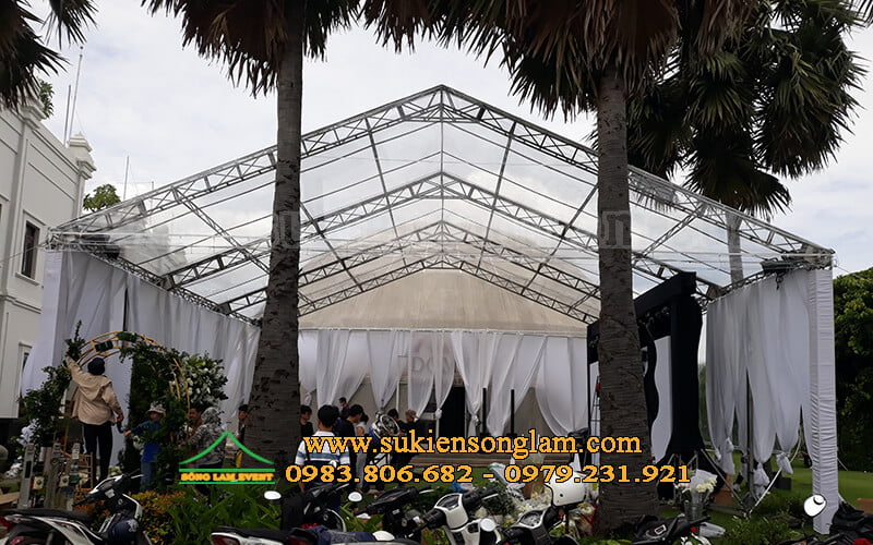 Sản xuất bán nhà bạt trong suốt