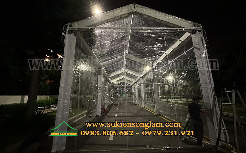 Sản xuất bán nhà bạt trong suốt