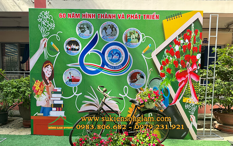 Cho thuê khung backdrop tổ chức lễ kỷ niệm