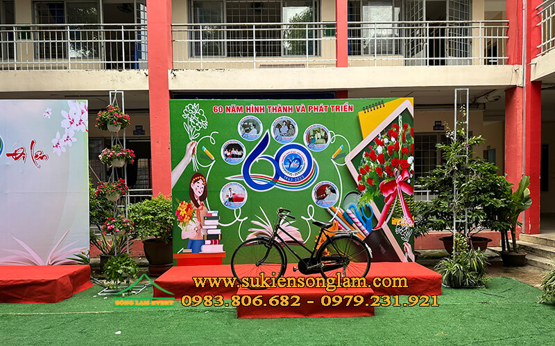 Cho thuê khung backdrop tổ chức lễ kỷ niệm