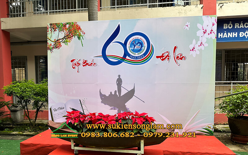 Cho thuê khung backdrop tổ chức lễ kỷ niệm
