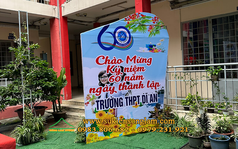 Cho thuê khung backdrop tổ chức lễ kỷ niệm