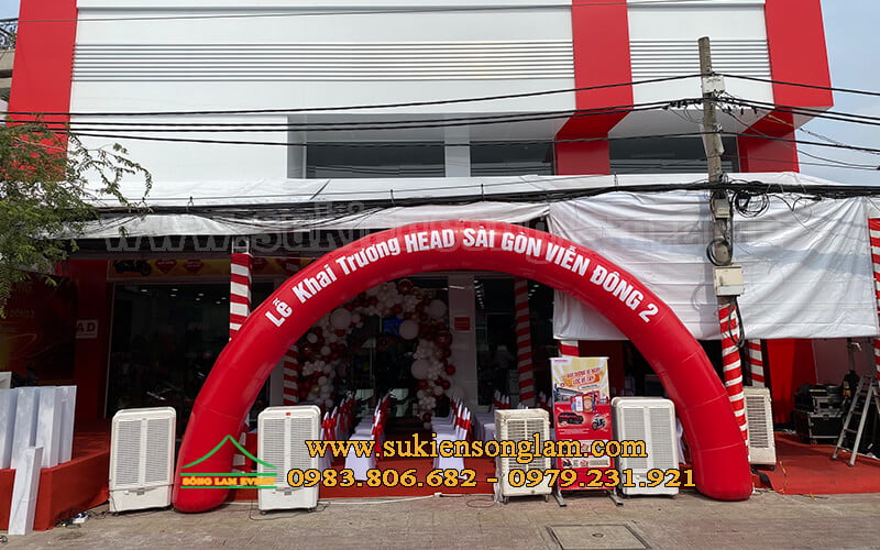 Cho thuê nhà bạt không gian tổ chức lễ khai trương