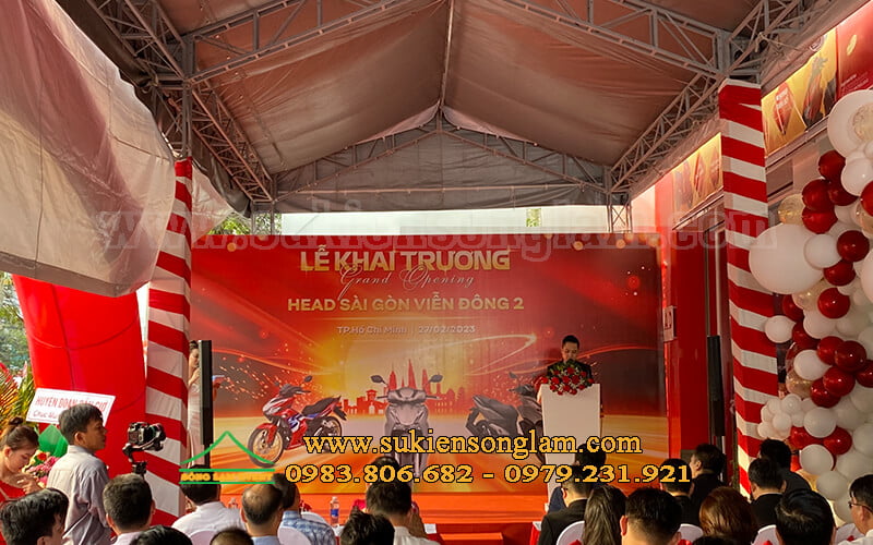 Cho thuê nhà bạt không gian tổ chức lễ khai trương
