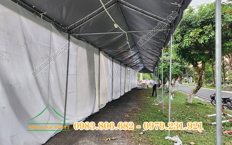 Sản xuất nhà bạt ống tròn