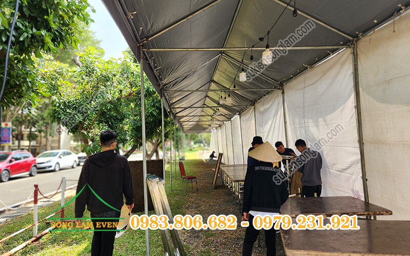 Sản xuất nhà bạt ống tròn