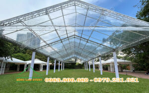 Sản xuất nhà bạt trong suốt