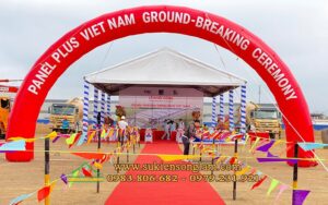 Cho thuê nhà bạt tổ chức lễ khởi công nhà máy Panel Plus Việt Nam