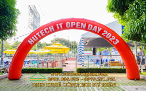 Cho thuê cổng hơi sự kiện Hutech It Open Day