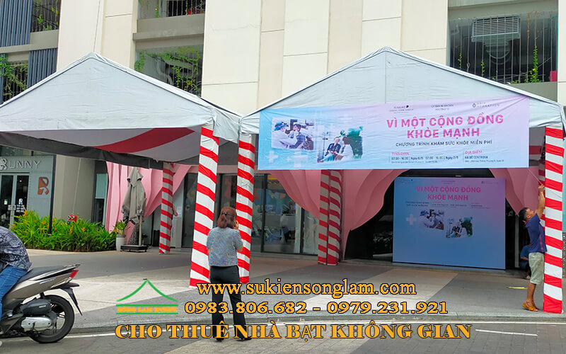 Cho thuê nhà bạt không gian tổ chức chương trình tại Hado Centrosa Cho thuê nhà bạt không gian tổ chức chương trình tại Hado Centrosa