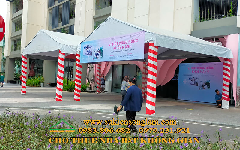 Cho thuê nhà bạt không gian tổ chức chương trình tại Hado Centrosa Cho thuê nhà bạt không gian tổ chức chương trình tại Hado Centrosa