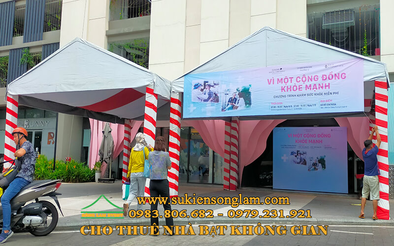 Cho thuê nhà bạt không gian tổ chức chương trình tại Hado Centrosa Cho thuê nhà bạt không gian tổ chức chương trình tại Hado Centrosa