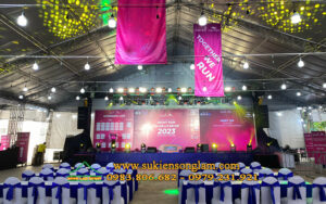 Cho thuê nhà bạt không gian tại giải chạy của Thắng Lợi Group TPHCM