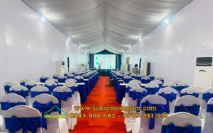 Cho thuê nhà bạt tổ chức sự kiện tại cty C.P.Việt Nam Bình Dương