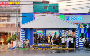 Cho thuê rạp sự kiện khai trương cửa hàng GS25 x tiger soju Vũng Tàu