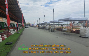 Cho thuê lều bánh ú, lều chóp, lều di động tổ chức sự kiện tại trường đua Đại Nam