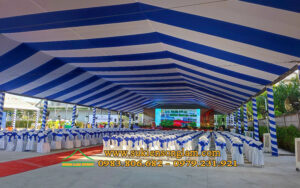 Cho thuê nhà bạt không gian Lễ khánh thành trường Khải Hoàn Nam Sài Gòn