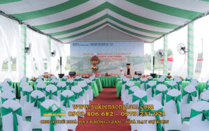 Cho thuê nhà bạt tổ chức lễ động thổ nhà máy Kyouwa VN