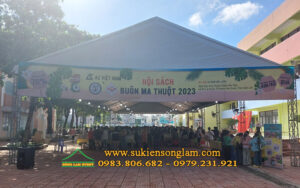 Cho thuê nhà bạt không gian tổ chức Hội sách Buôn Ma Thuột Dak Lak