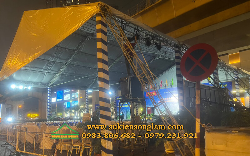 Cho thuê nhà bạt không gian tổ chức lễ đổi tên đường Cho thuê nhà bạt không gian tổ chức lễ đổi tên đường