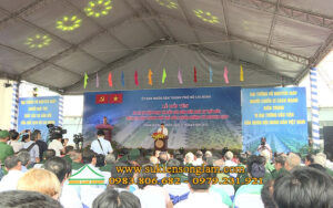 Cho thuê nhà bạt không gian tổ chức lễ đổi tên đường