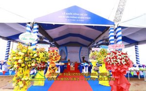 Cho thuê nhà bạt không gian tổ chức lễ khởi công dự án cao ốc và kho Yteco Tphcm