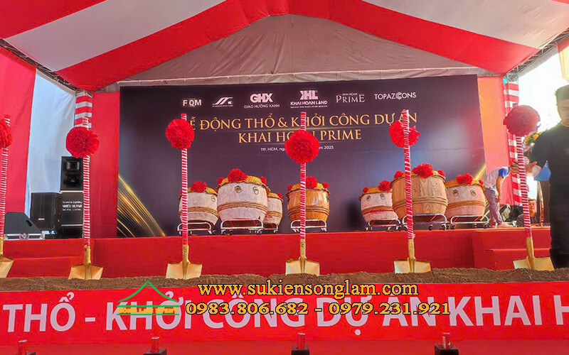Cho thuê nhà bạt tổ chức Lễ khởi công Khải Hoàn Prime Tphcm Cho thuê nhà bạt tổ chức Lễ khởi công Khải Hoàn Prime Tphcm