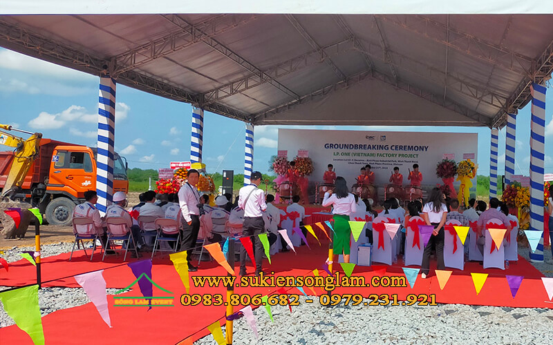 Cho thuê nhà bạt không gian tổ chức lễ khởi công nhà máy tại Bình Phước Cho thuê nhà bạt không gian tổ chức lễ khởi công nhà máy tại Bình Phước