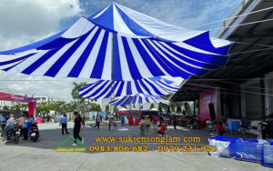 Cho thuê dù sự kiện tại giải chạy Wipro Run Bình Dương