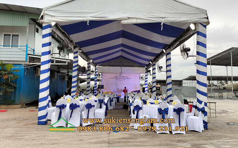Cho thuê nhà bạt không gian tổ chức lễ kỷ niệm thành lập công ty Việt Đức