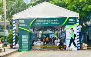Cho thuê nhà bạt không gian tại sự kiện Dell trường Cđ công thương Tphcm