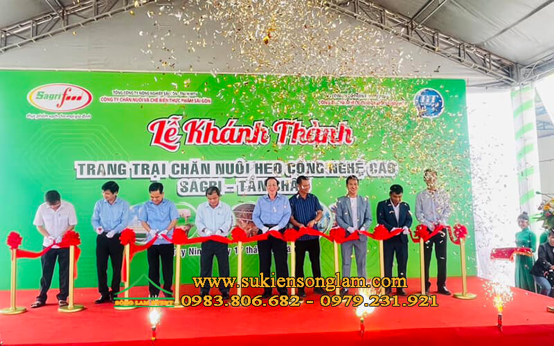 Cho thuê nhà bạt tổ chức lễ khánh thành trang trại heo Sagri Tây Ninh