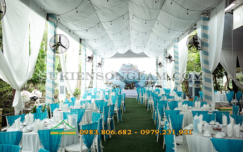 Rạp cưới màu xanh ngọc Rạp cưới màu xanh ngọc