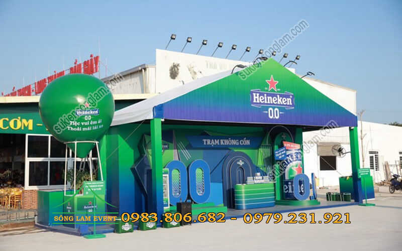 Cho thuê nhà bạt làm gian hàng Heineken tại Đồng Nai