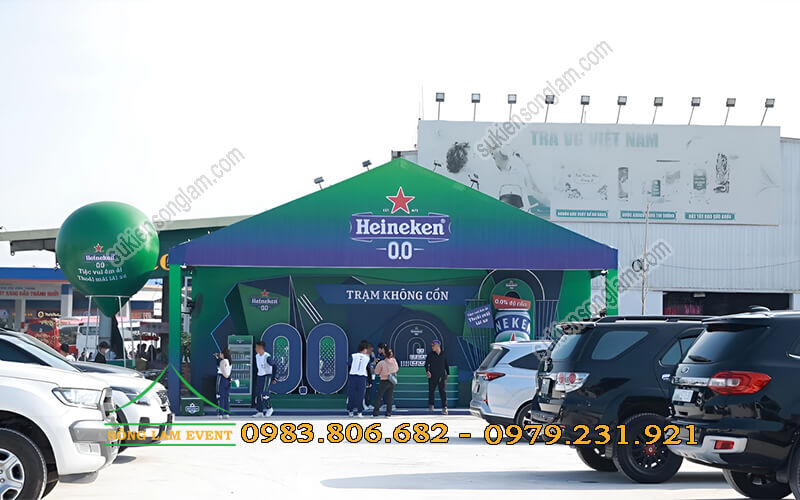 Cho thuê nhà bạt làm gian hàng Heineken tại Đồng Nai