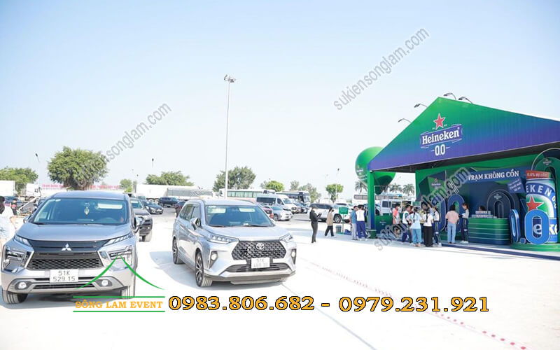 Cho thuê nhà bạt làm gian hàng Heineken tại Đồng Nai