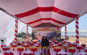 Cho thuê nhà bạt tổ chức lễ khởi công nhà xưởng tại Tây Ninh
