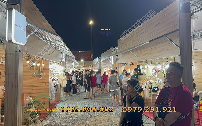Cho thuê gian hàng hội chợ Hello Weekend công viên bờ sông Sài Gòn