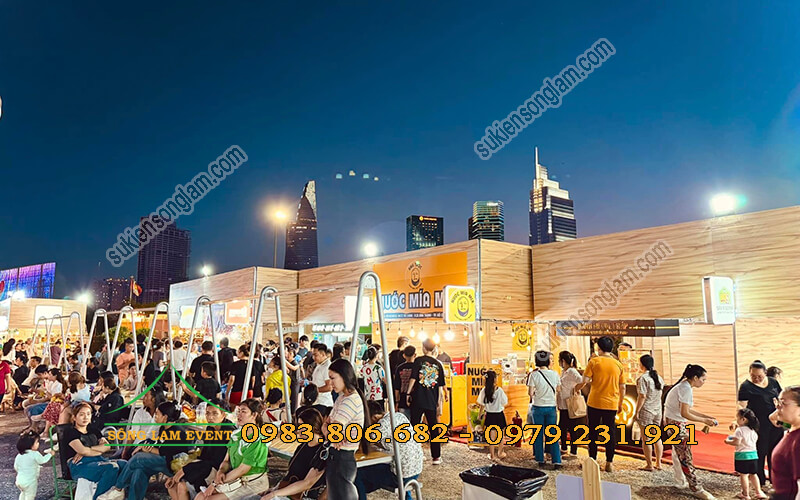 Cho thuê gian hàng hội chợ Hello Weekend công viên bờ sông Sài Gòn