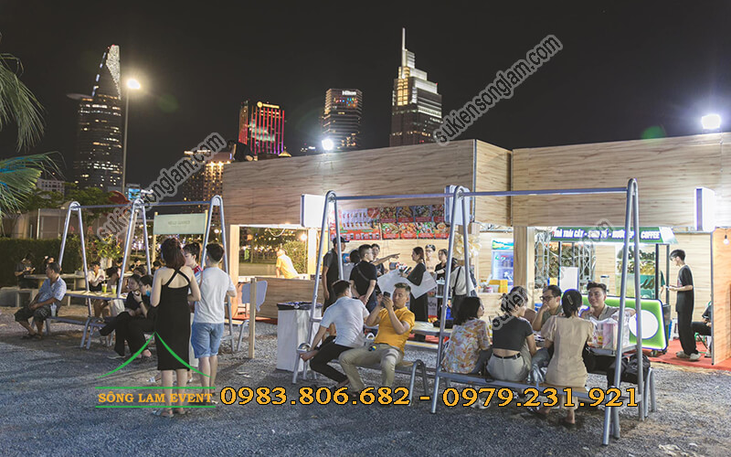 Cho thuê gian hàng hội chợ Hello Weekend công viên bờ sông Sài Gòn