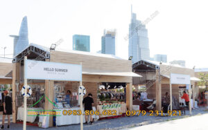 Cho thuê gian hàng hội chợ Hello Weekend công viên bờ sông Sài Gòn