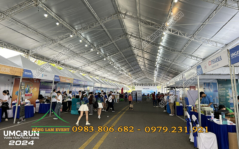 Cho thuê nhà bạt tổ chức Giải chạy bộ UMC RUN Tphcm