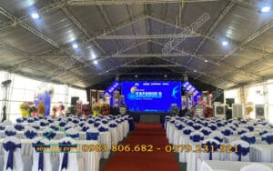 Cho thuê nhà bạt hội chợ Sacabuild Đồng Nai