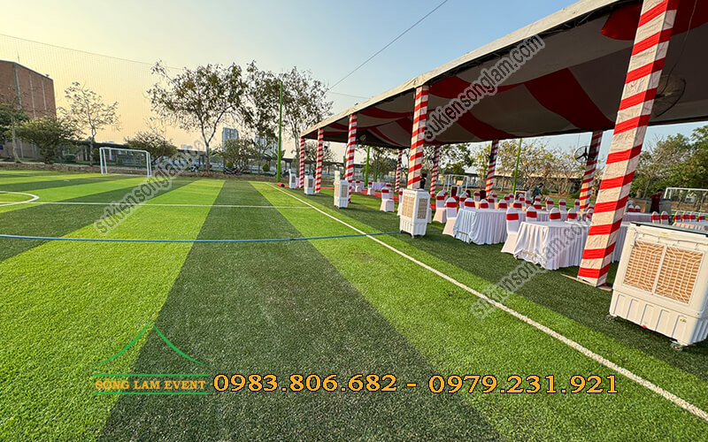 Cho thuê nhà bạt không gian lễ khánh thành sân bóng đá swic Cho thuê nhà bạt không gian lễ khánh thành sân bóng đá swic