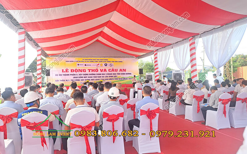 Cho thuê nhà bạt lễ động thổ nút giao Tân Vạn Bình Dương
