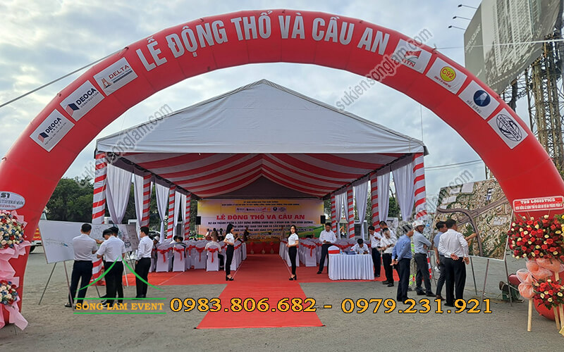 Cho thuê nhà bạt lễ động thổ nút giao Tân Vạn Bình Dương