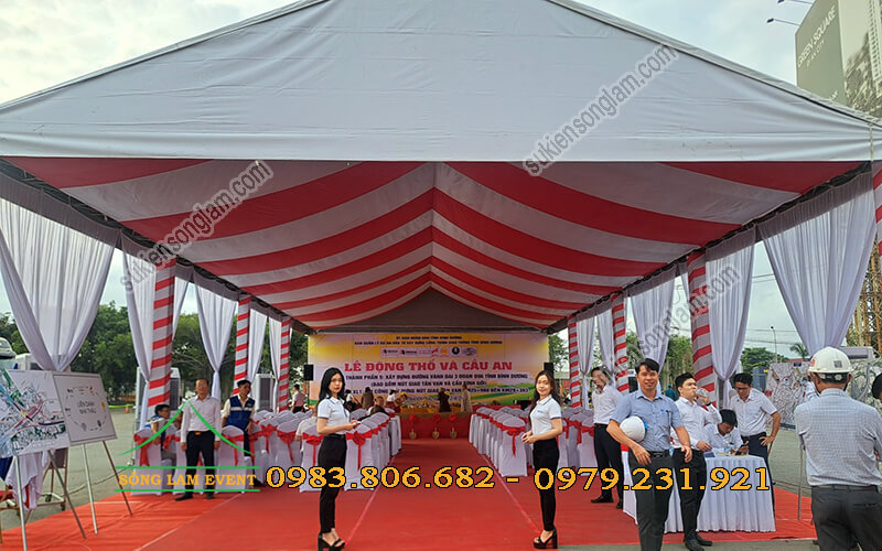 Cho thuê nhà bạt lễ động thổ nút giao Tân Vạn Bình Dương