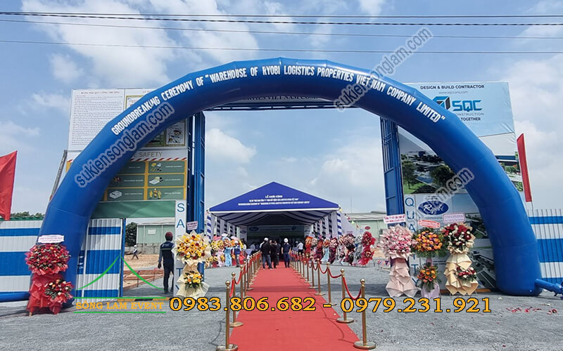 Cho thuê nhà bạt tổ chức lễ khởi công dự án Logictics Ryobi Bình Dương Cho thuê nhà bạt tổ chức lễ khởi công dự án Logictics Ryobi Bình Dương